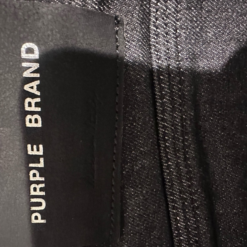 Purple Brand Skinny Jeans in Dark Blue and Gray - Picture 6 of 6